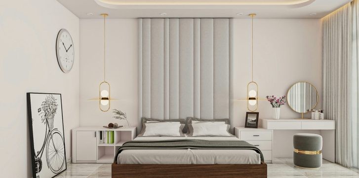 THIẾT KẾ & THI CÔNG TRỌN GÓI NHÀ PHỐ 458M2 - ANH HUY 36 Anh 3D thiet ke thi cong noi that nha pho MrHuy phong ngu1 1 727x400 2