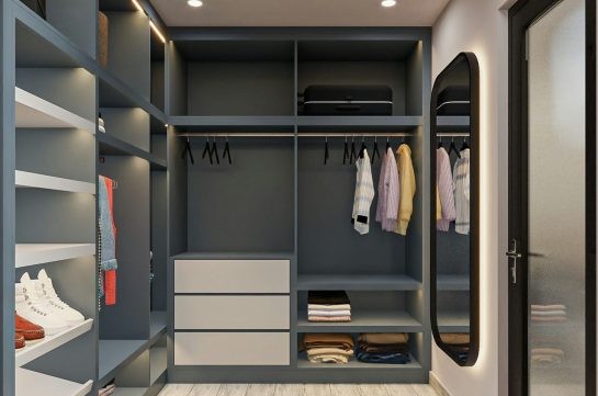 THIẾT KẾ & THI CÔNG TRỌN GÓI NHÀ PHỐ 458M2 - ANH HUY 44 Anh 3D thiet ke thi cong noi that nha pho MrHuy phong ngu2 3 545x400 2