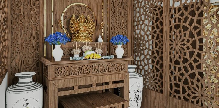 THIẾT KẾ & THI CÔNG TRỌN GÓI NHÀ PHỐ 458M2 - ANH HUY 55 Anh 3D thiet ke thi cong noi that nha pho MrHuy phong tho2 727x400 2
