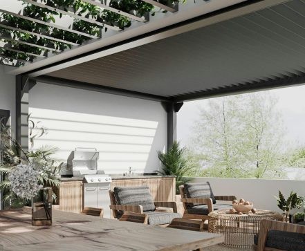 THIẾT KẾ & THI CÔNG TRỌN GÓI NHÀ PHỐ 458M2 - ANH HUY 57 Anh 3D thiet ke thi cong noi that nha pho MrHuy san thuong3 441x400 2