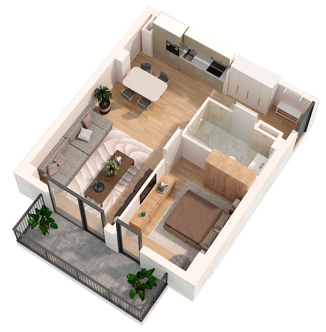 REVIEW THIẾT KẾ NỘI THẤT CĂN HỘ MỚI: CHI 80 TRIỆU CÓ GÌ? 2 thiet ke noi that can ho 1